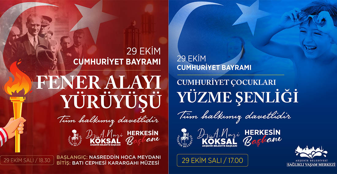 Akşehir Cumhuriyet Bayramı Coşkusuna Hazır